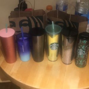 New Starbucks lot of 6 tumblers and cups
